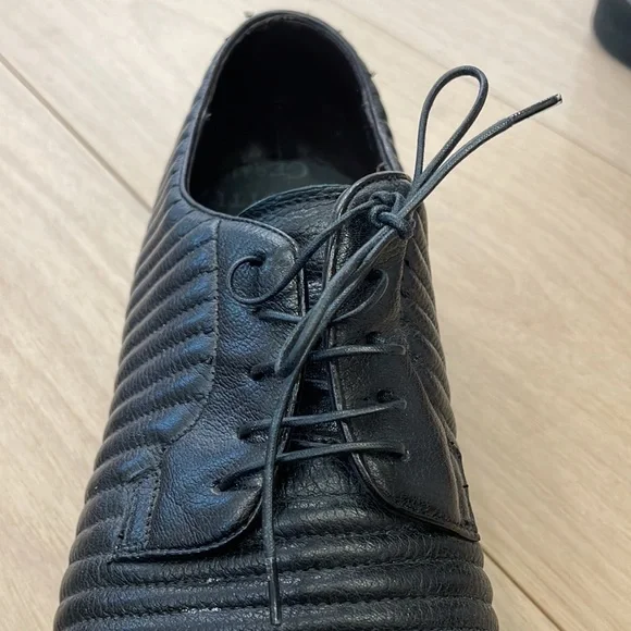 Men’s Cesare Paciotti Black Leather Lace Up Shoes - Size US 10 - Picture 9 of 10